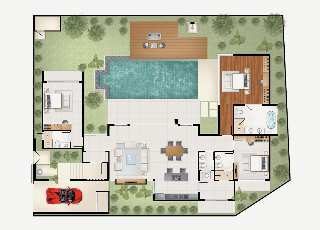 Floor Plan A1 - Botanica The Nature